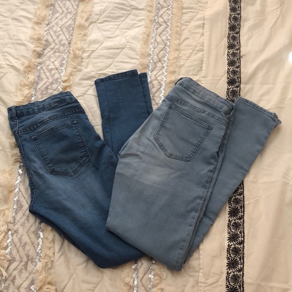 Two Pairs of H&M Mid-rise Jeans
